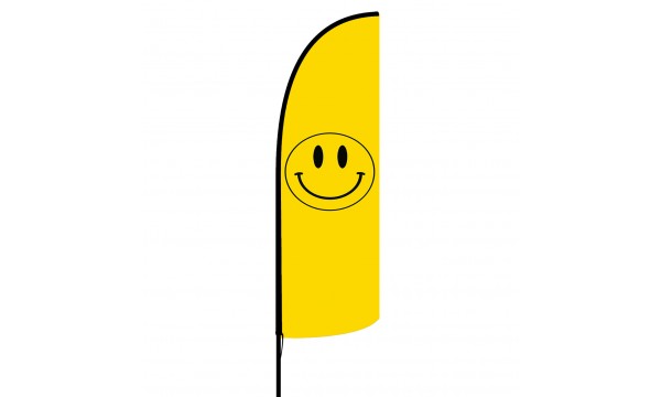 Smiley Face Custom Advertising Flag